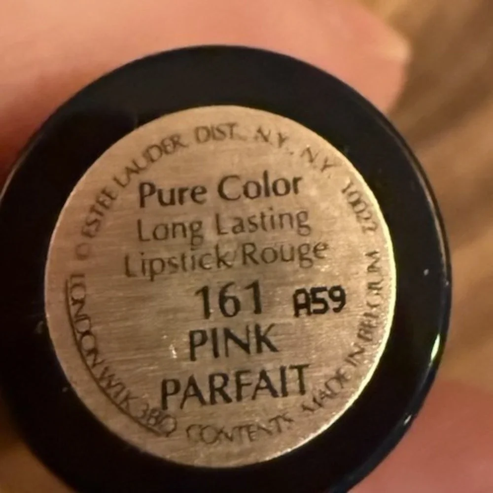 Estee Lauder Pure Color Long Lasting Lipstick 161 Pink Parfait Shimmer full size